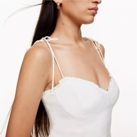 WILFRED Fable Dress White 2 Aritzia - Picture 4 of 13